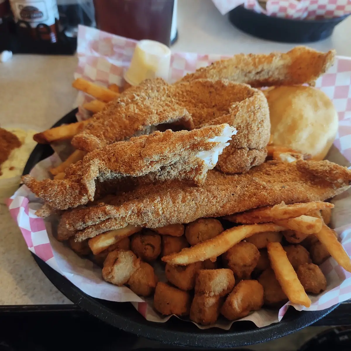 All You Can Eat Catfish Basket
