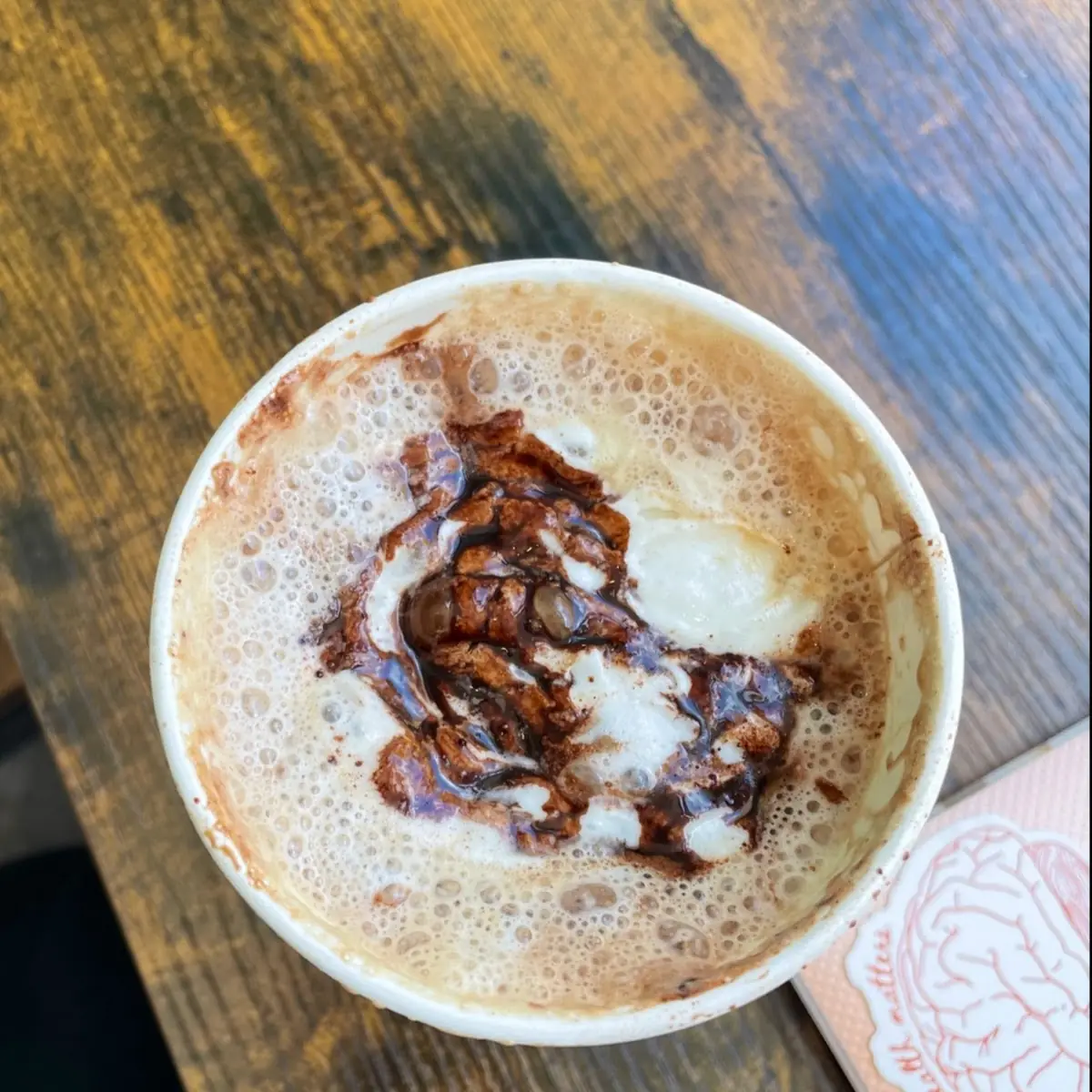 Black and White Caffe Mocha