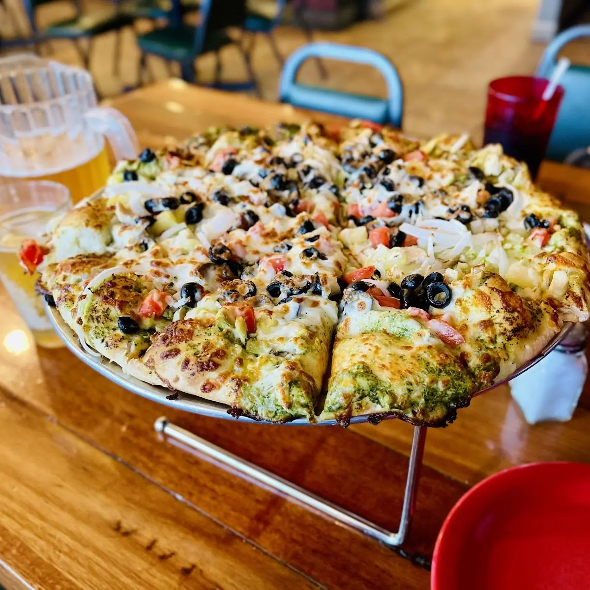 Pesto Chicken Pizza