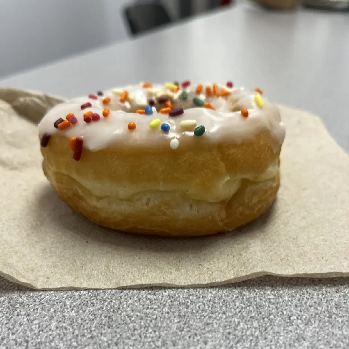 White Chocolate Frosted Donut