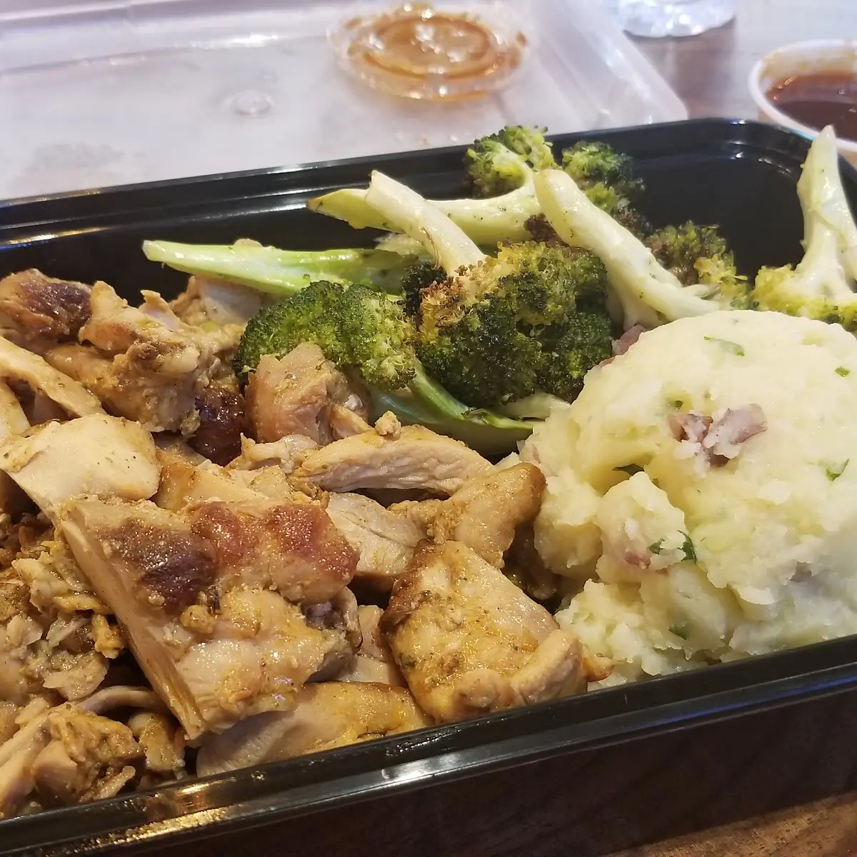 Roasted Broccoli and Smashed Potatoes