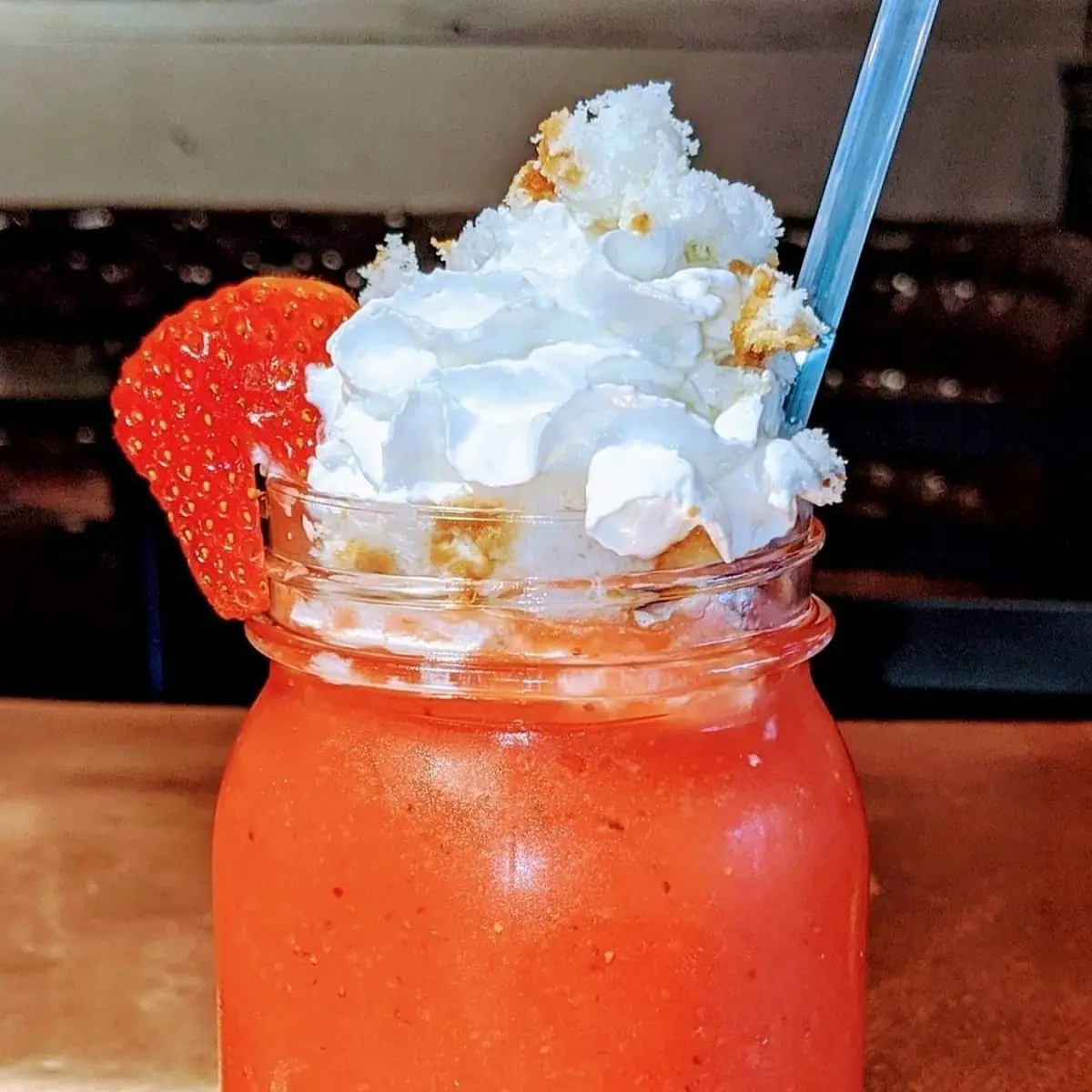 Frozen Strawberry Shortcake Drink