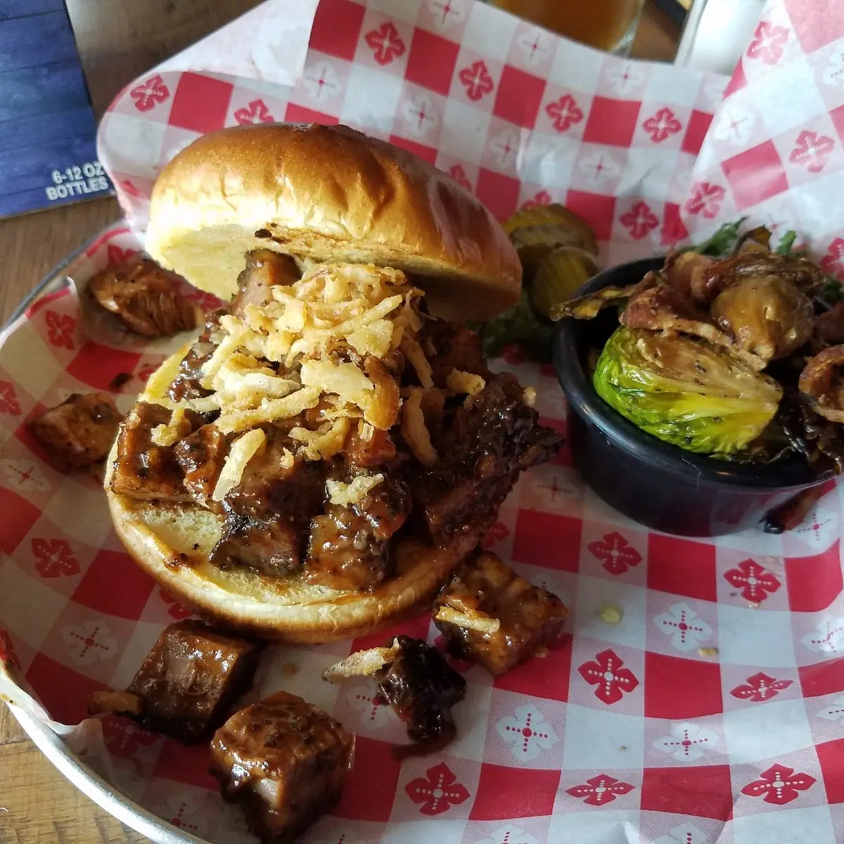 Brisket Burnt Ends Sandwich