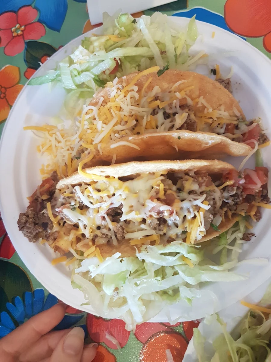 Beef Taco and Tostada Combination