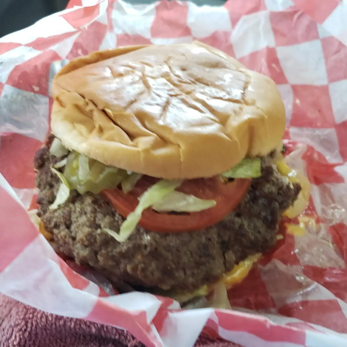 Pop's Double Meat Burger