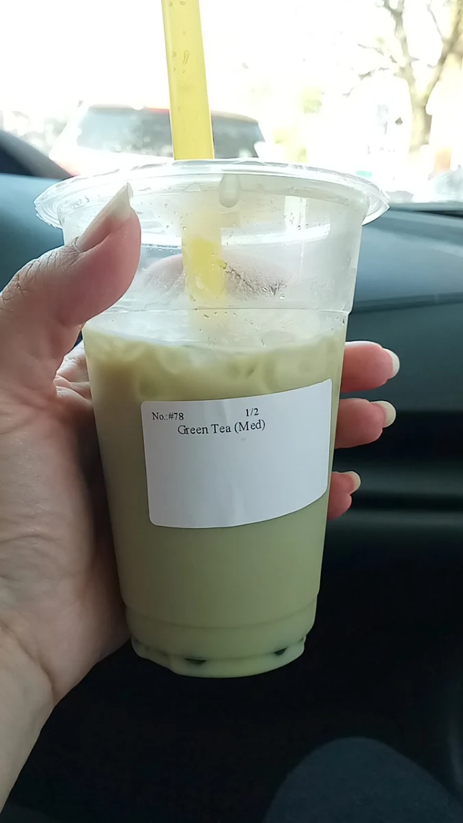 Green Tea with Boba