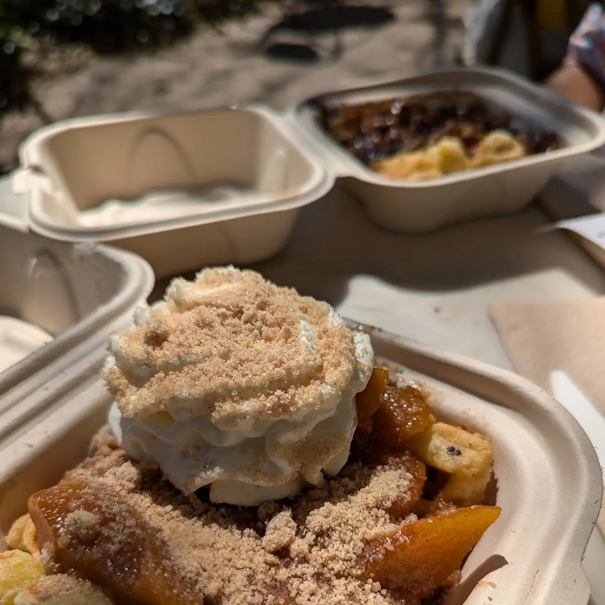 Peach Cobbler Waffle