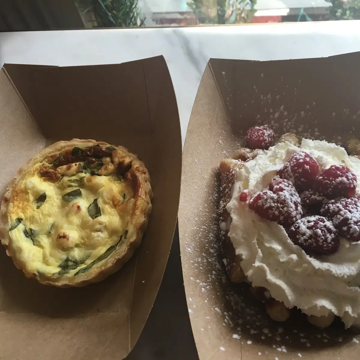 Raspberry Lemon Curd Waffle
