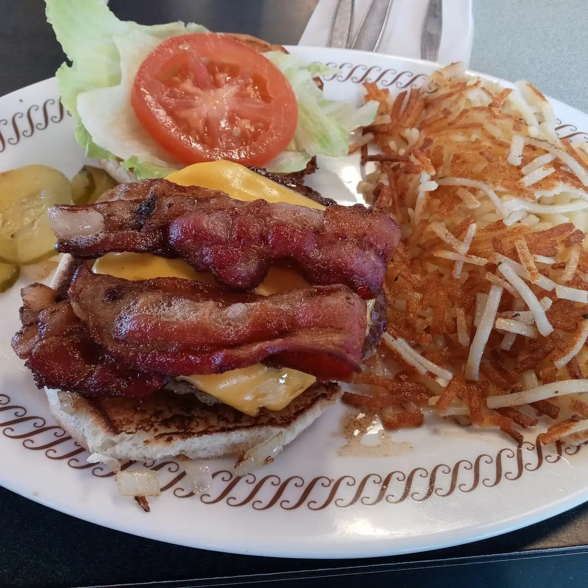 Bacon Cheeseburger Plate