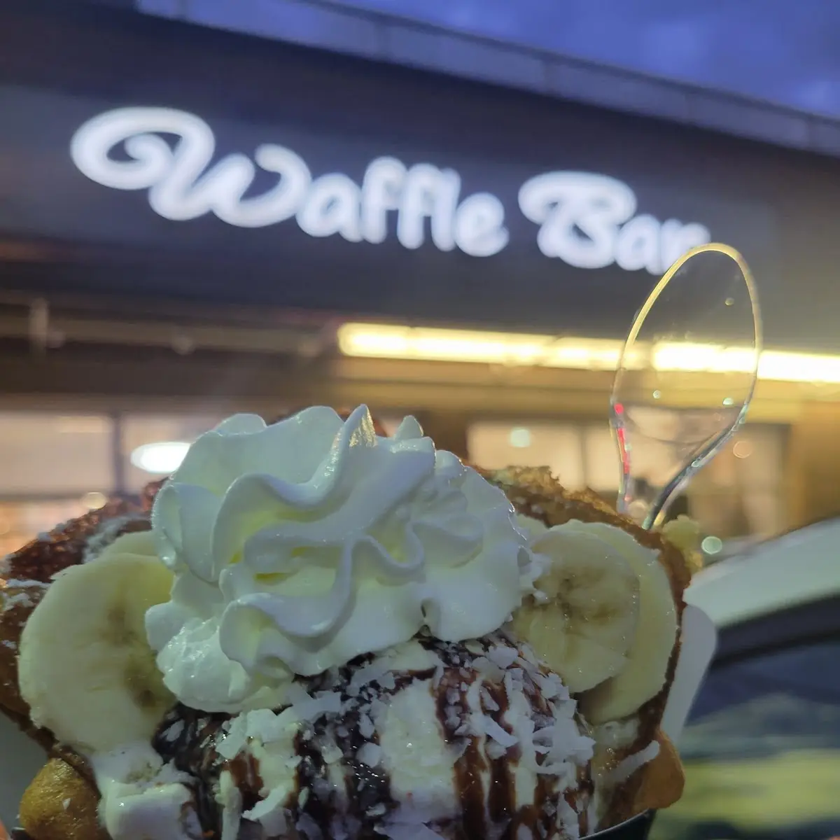 Banana Nutella Waffle