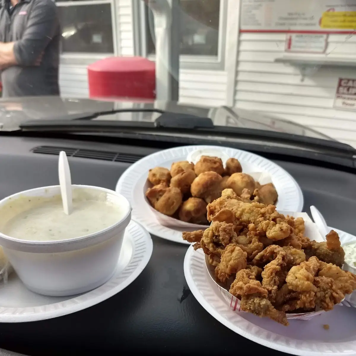 Clam Chowder Whole Belly Clams Fried Mushrooms