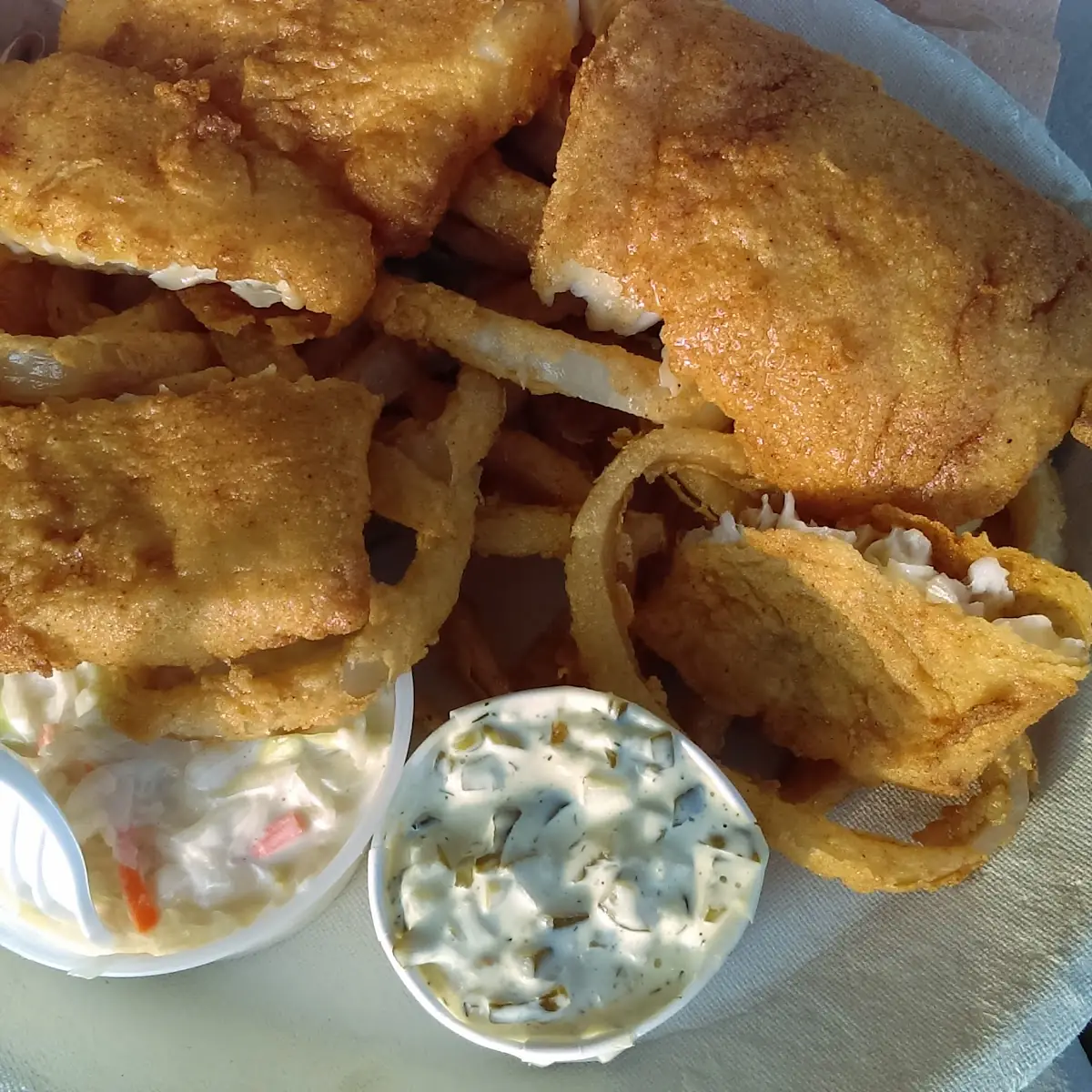 Fish and Onion Rings