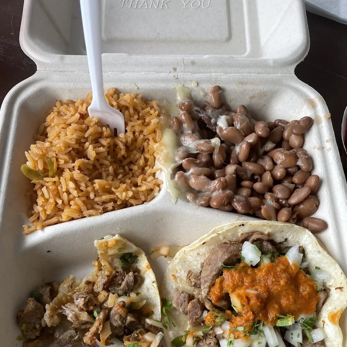 Two Carne Asada Taco Plate