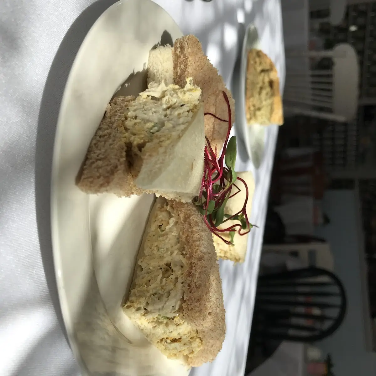 Curry Chicken Salad Tea Sandwich