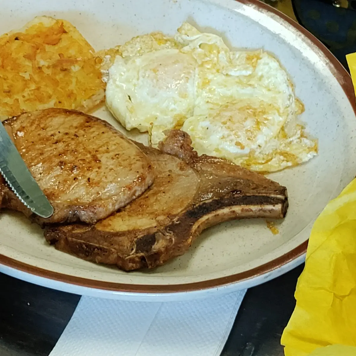 Pork Chops Breakfast