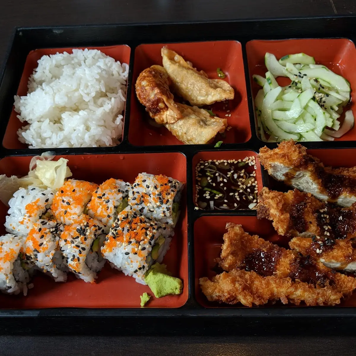 Bento Box Salmon Teriyaki
