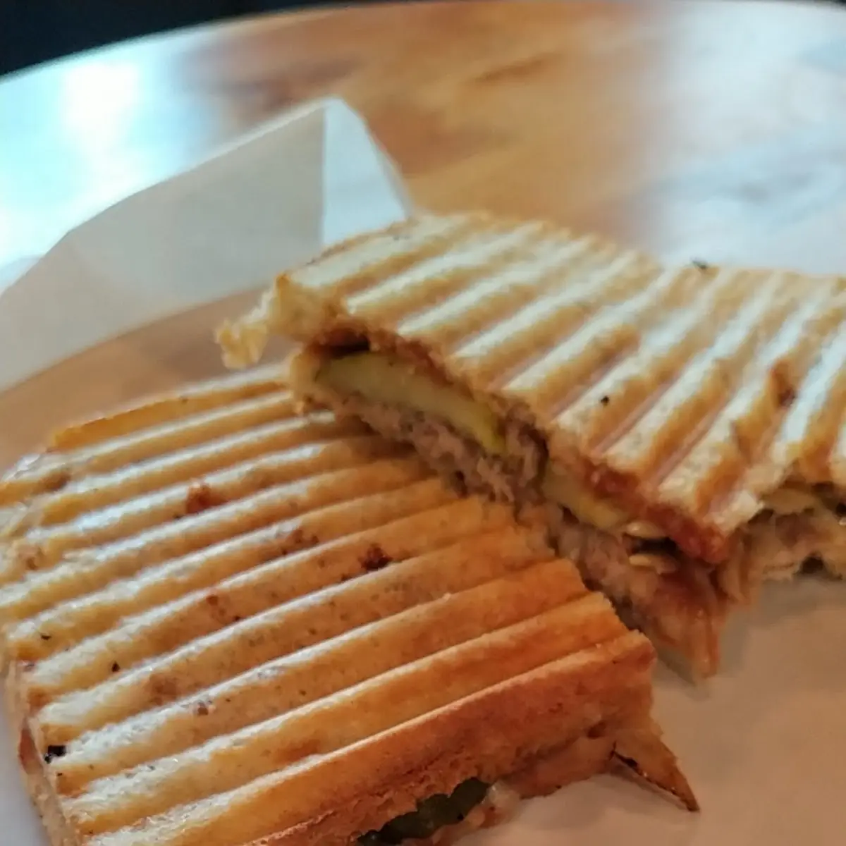 Pulled Pork and Pickles Panini