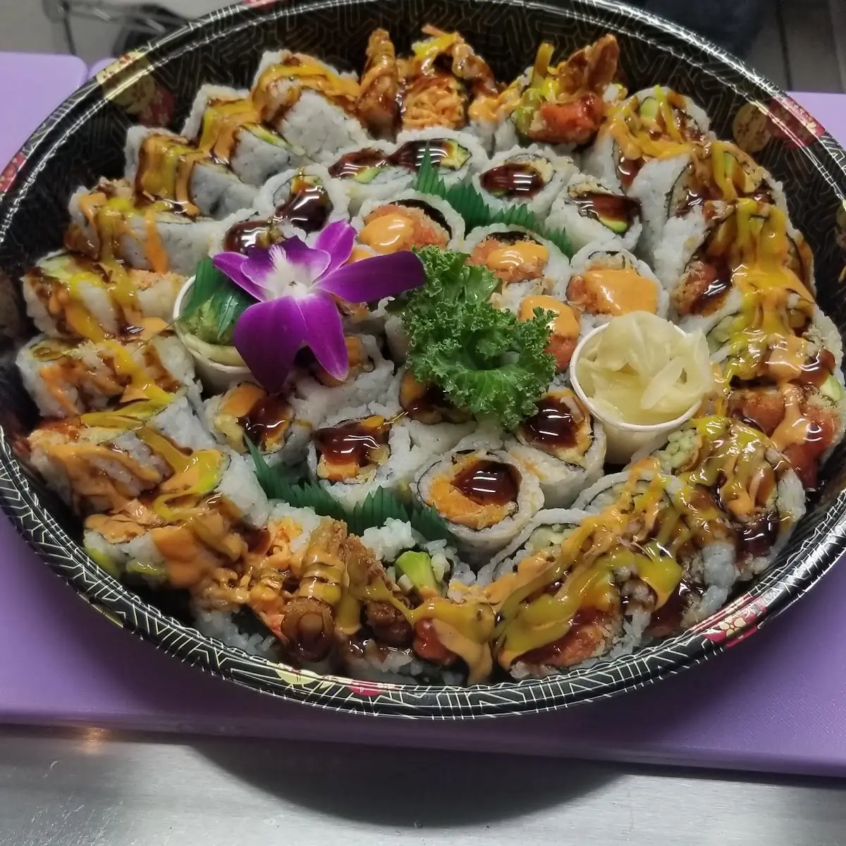 Samurai Roll Mountain Roll Spicy Tuna Roll Eel Avocado Sweet Potato