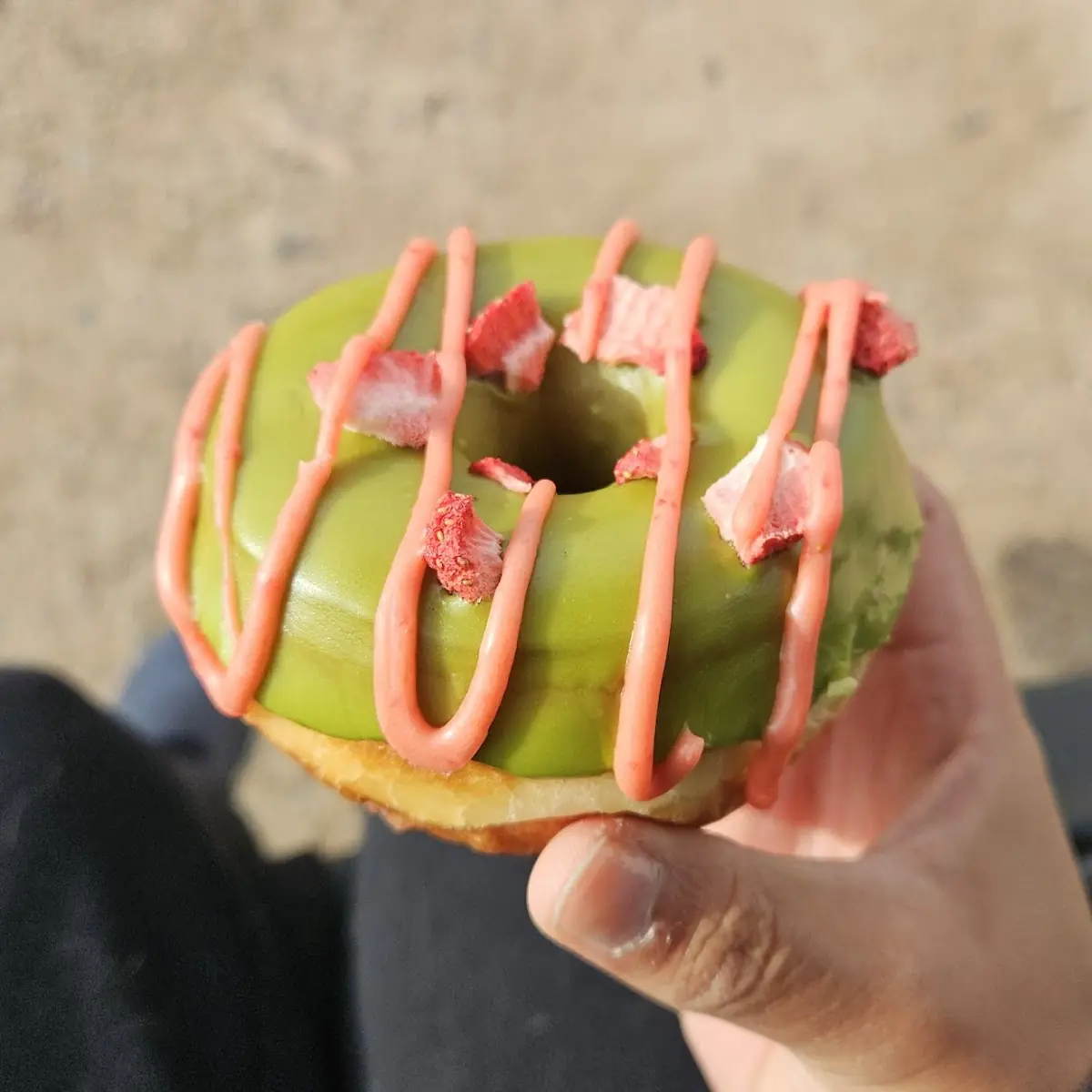 Strawberry Matcha Donut