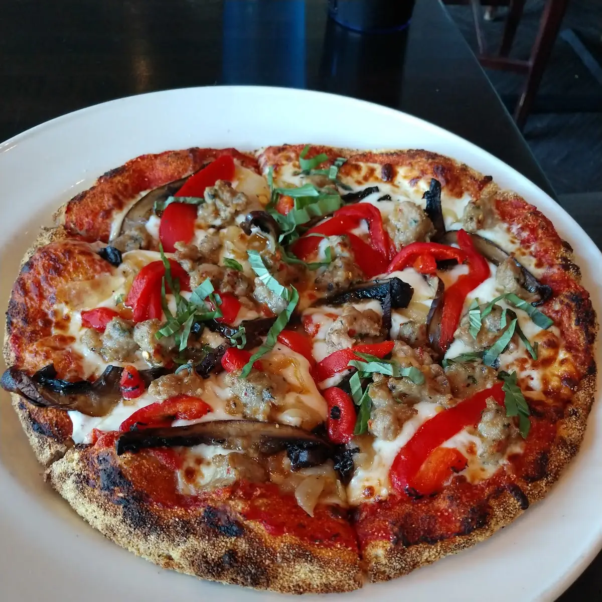 Sausage and Mushroom Pizza