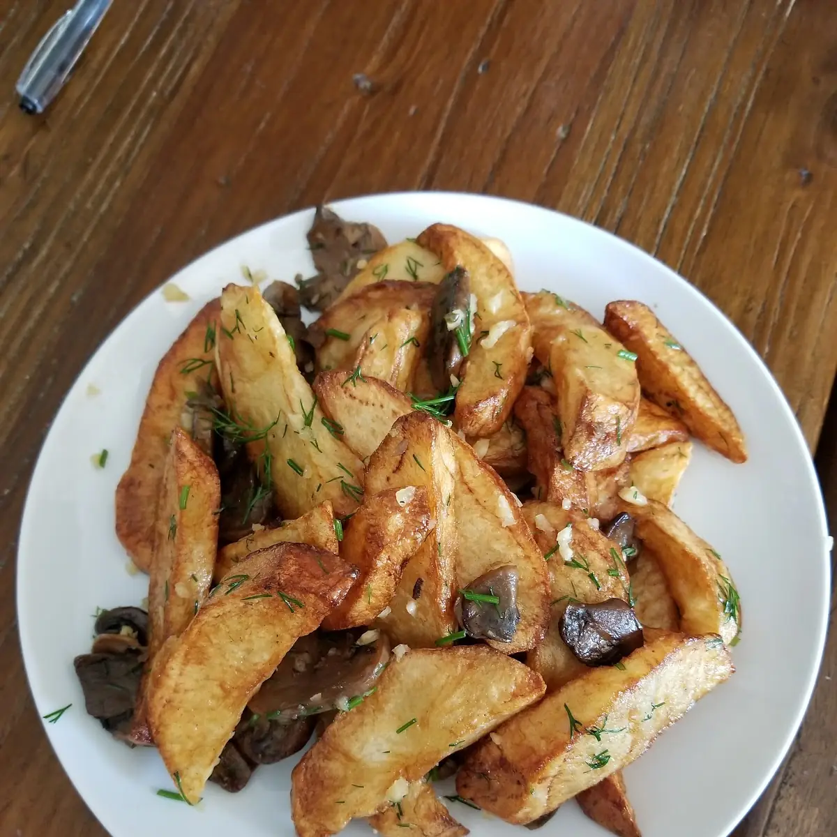 Fries with Mushrooms