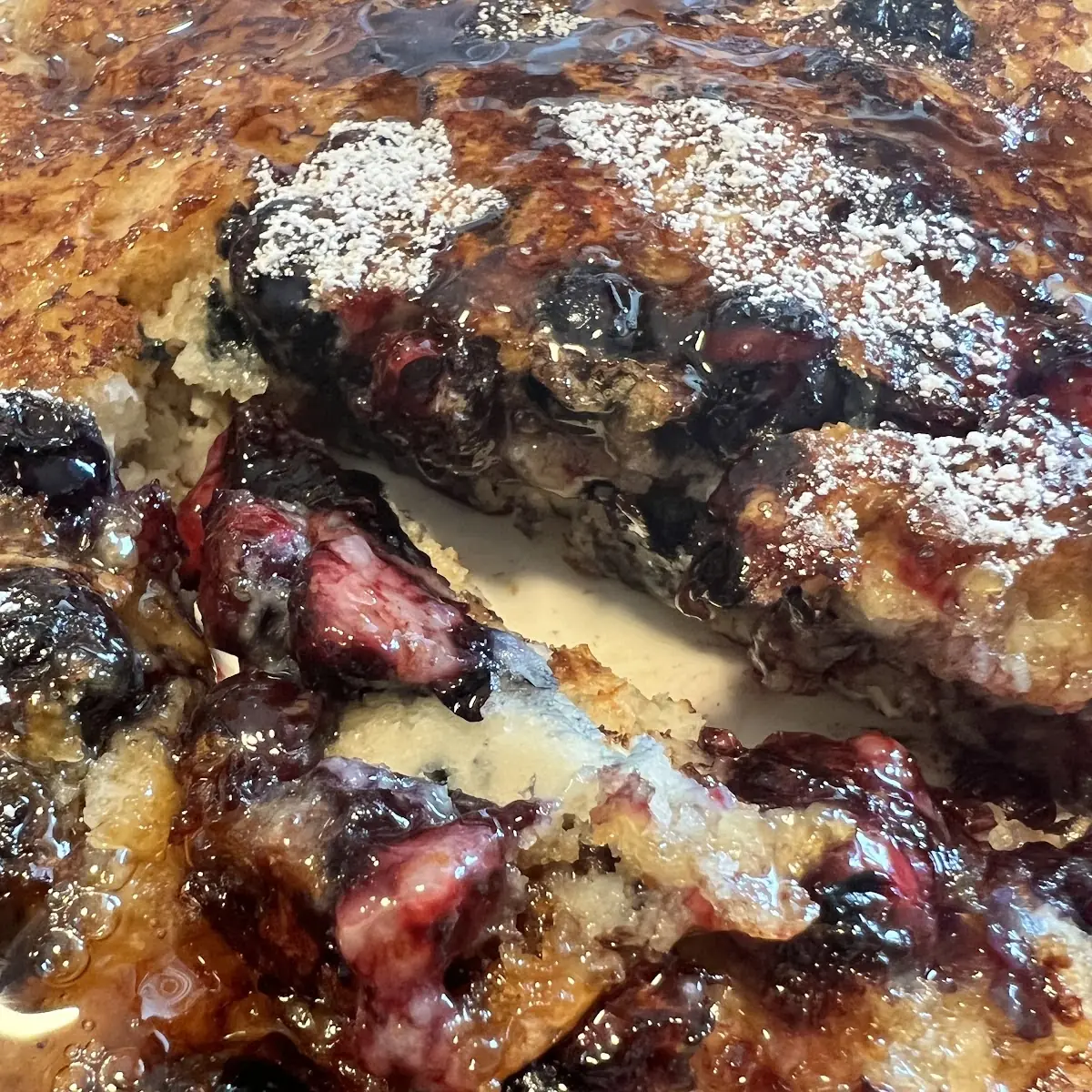 Blueberry Cobbler Pancakes