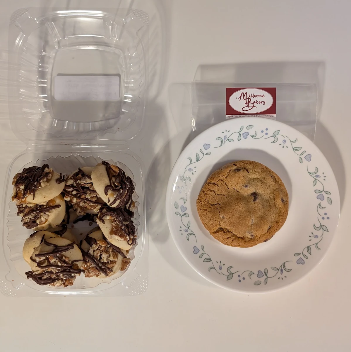 Turtle Thumbprint and Chocolate Chip Cookies