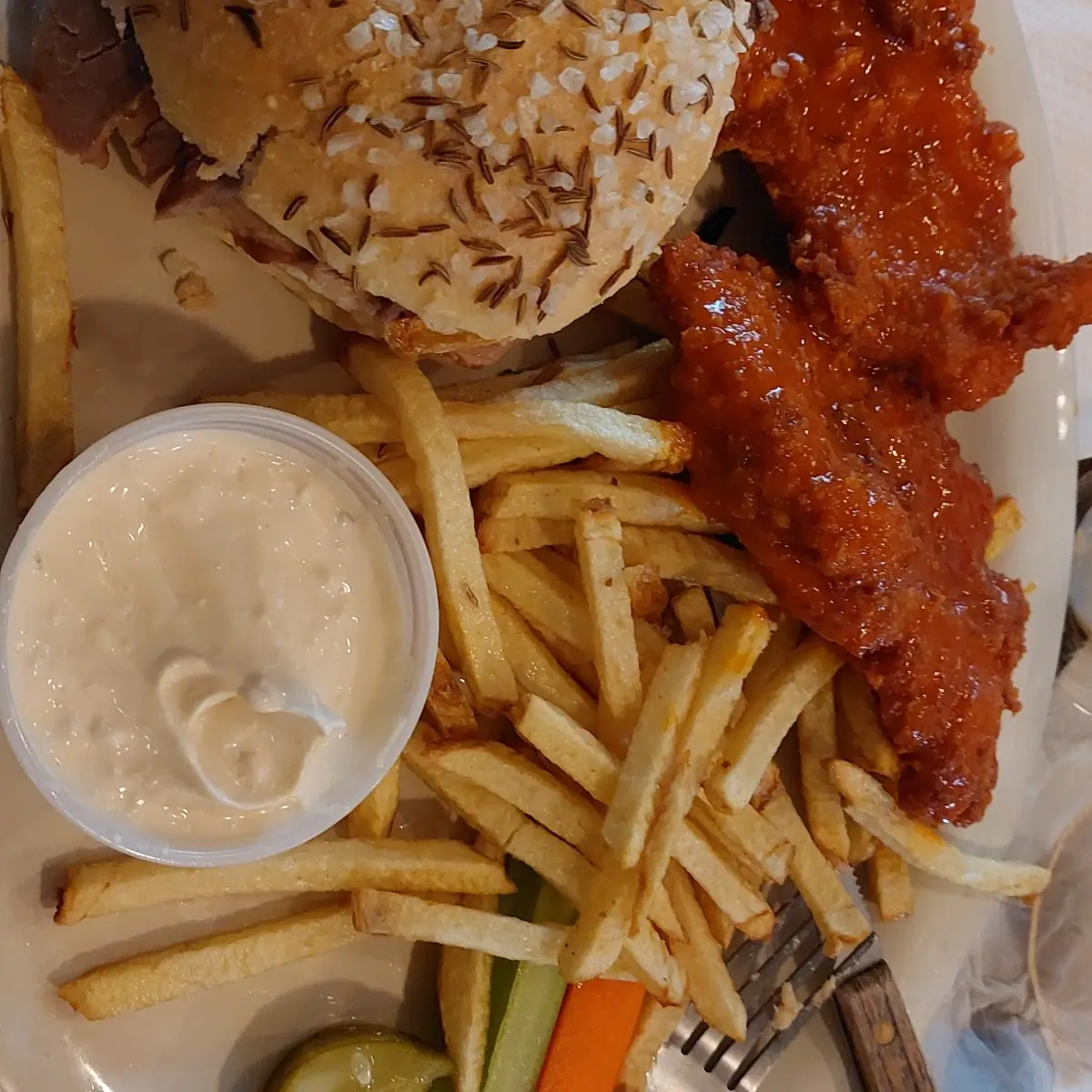 Beef on Weck with Chicken Finger Dinner