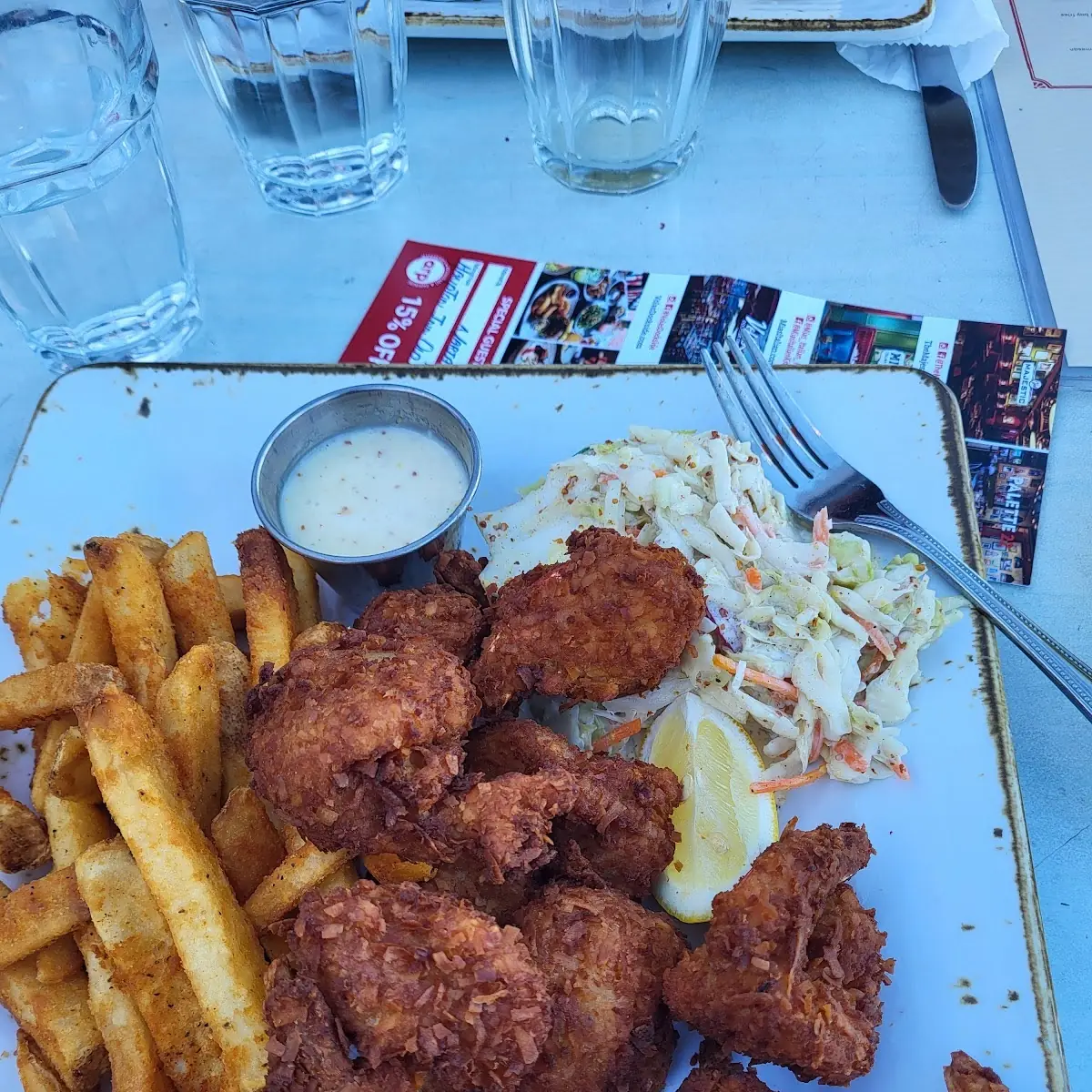 Coconut Shrimp & Creole Clowslaw