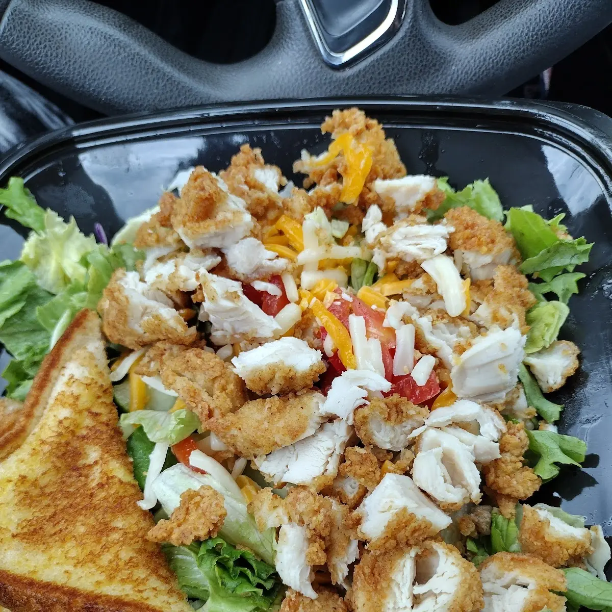 Fried House Salad w Texas Toast