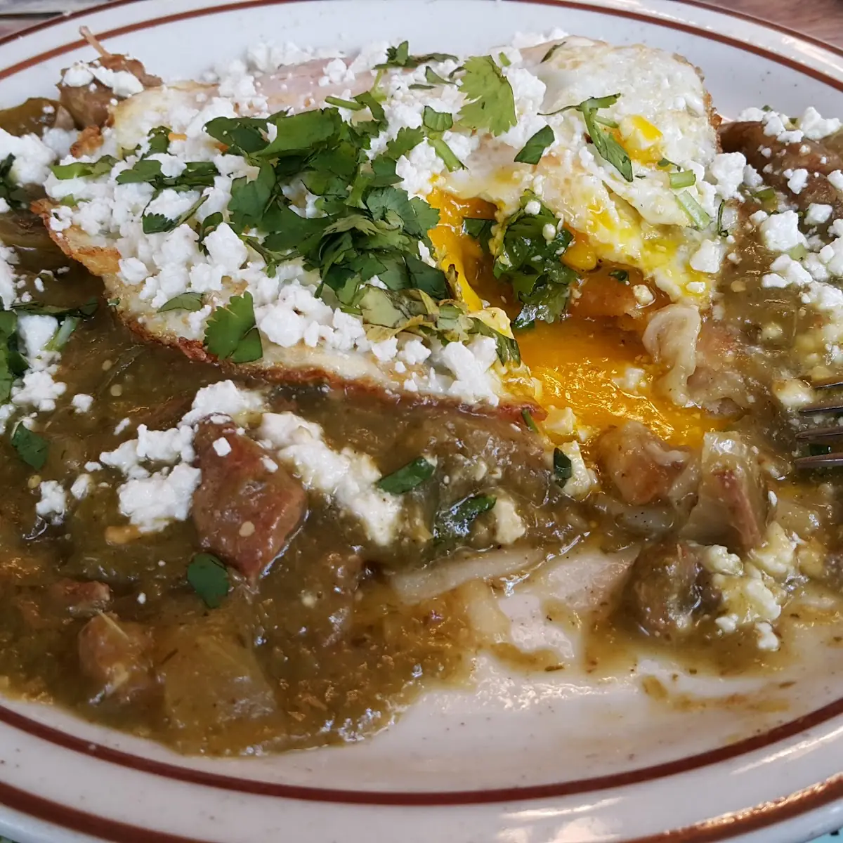 Huevos Rancheros Chile Verde