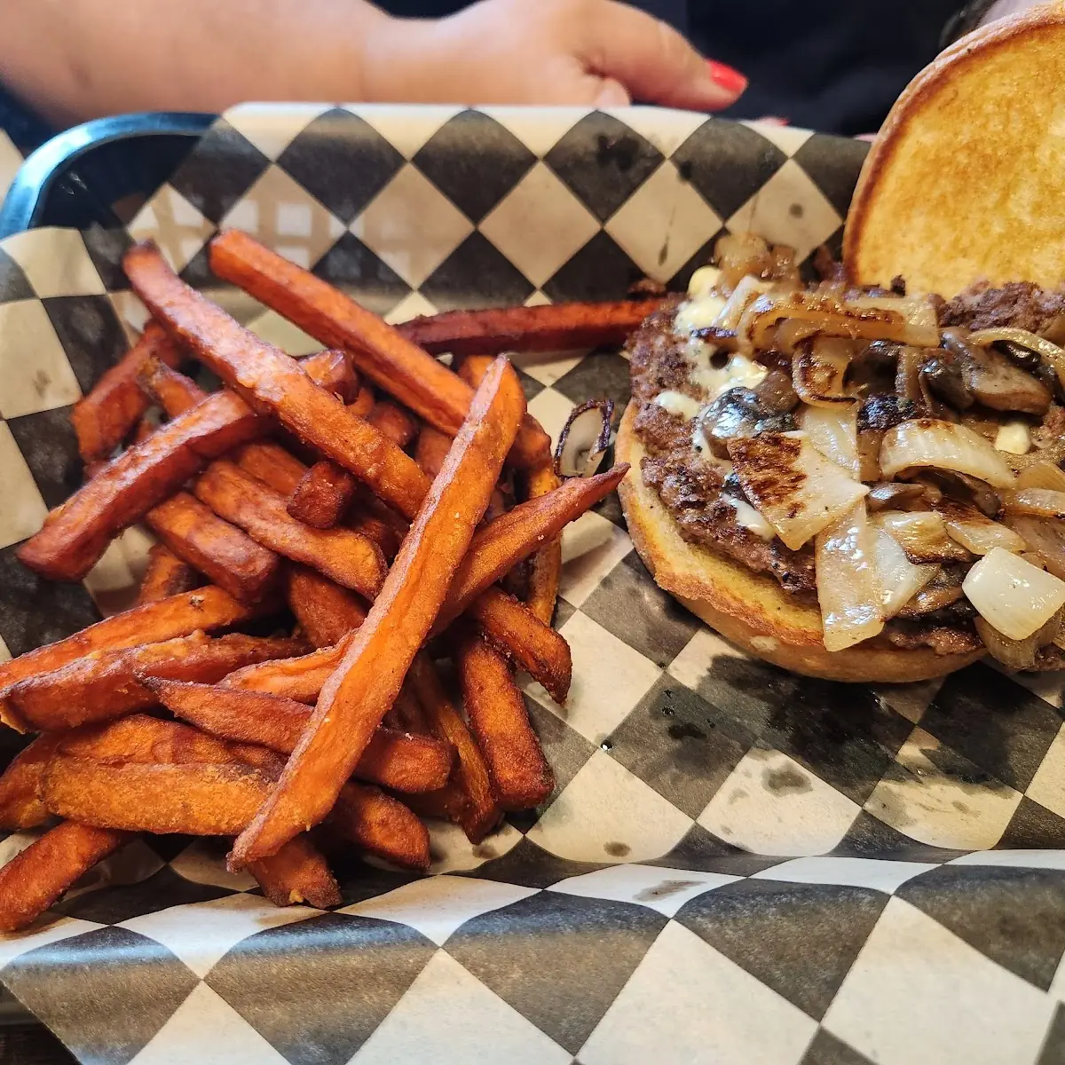 1105 with Sweet Potato Fries