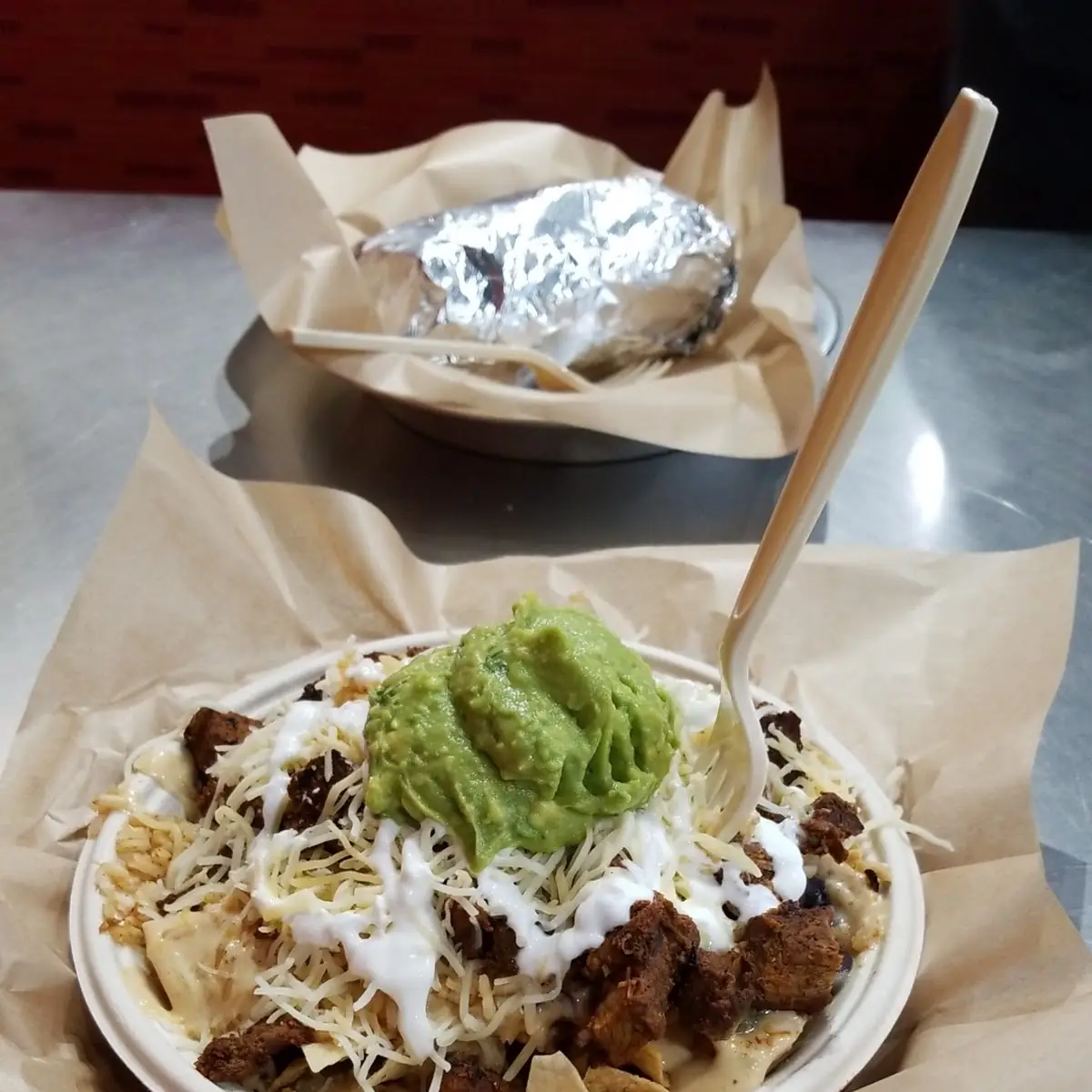 Triple Cheese Steak Nachos