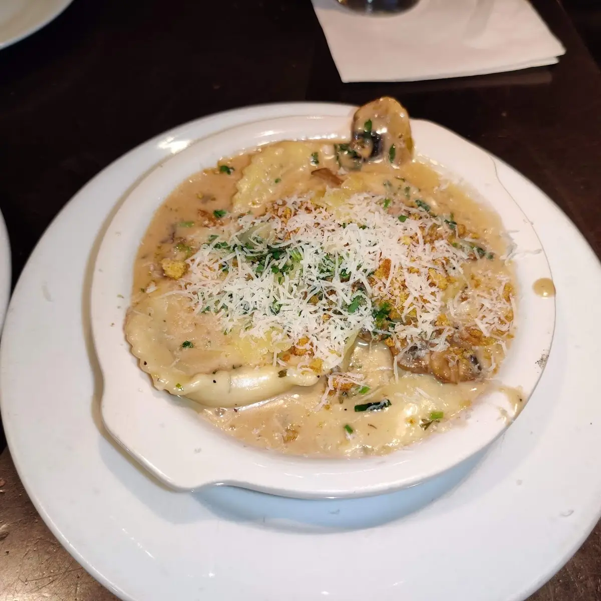 Chicken Mushroom Ravioli