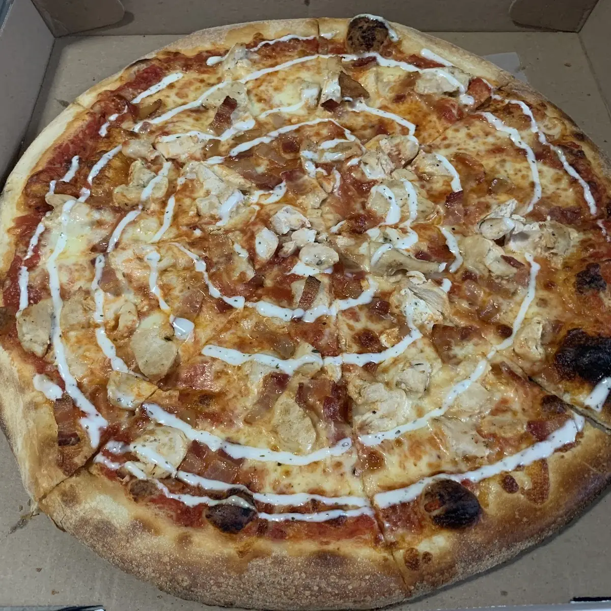 Chicken Bacon Ranch Pizza