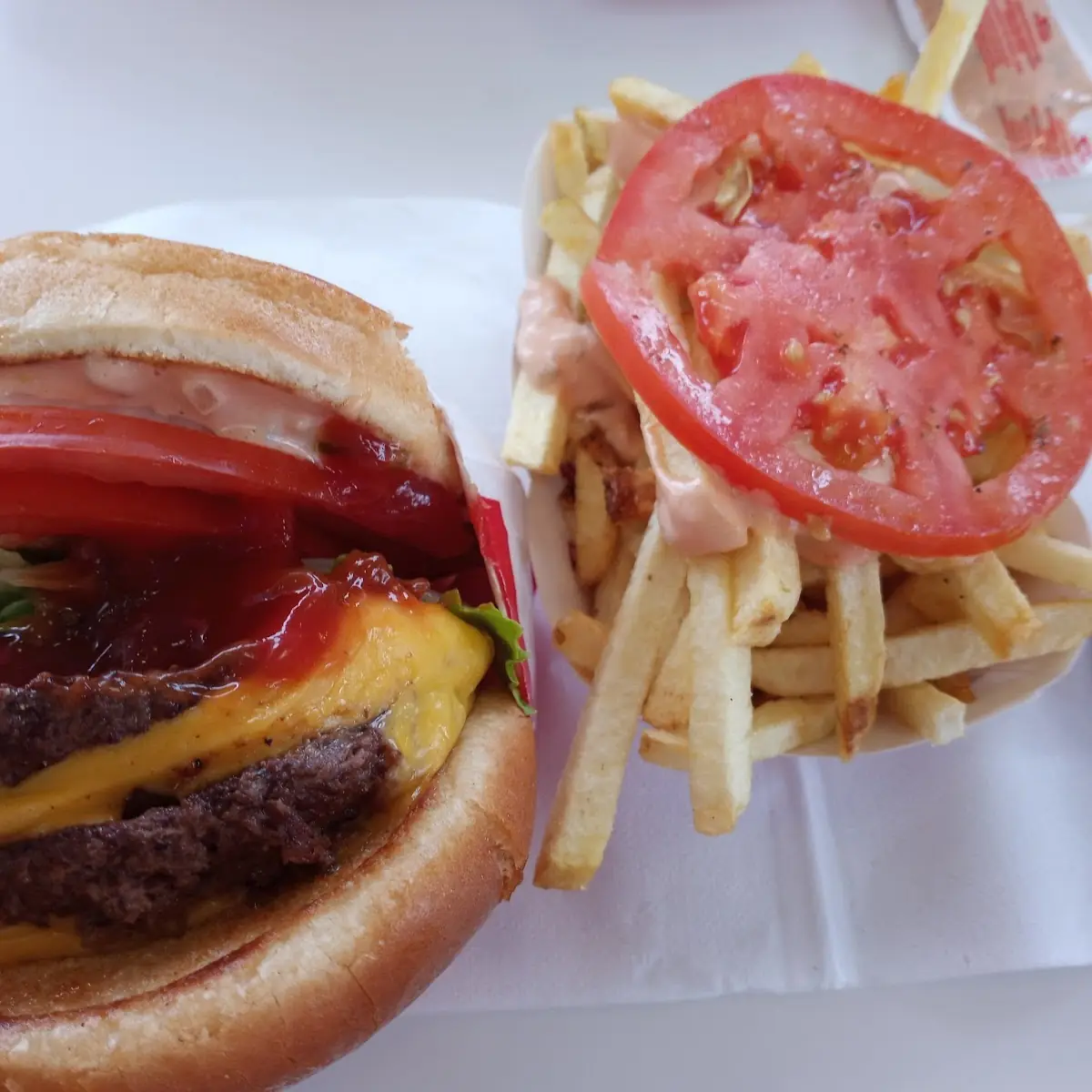 Double Double Cheeseburger Grilled Onions