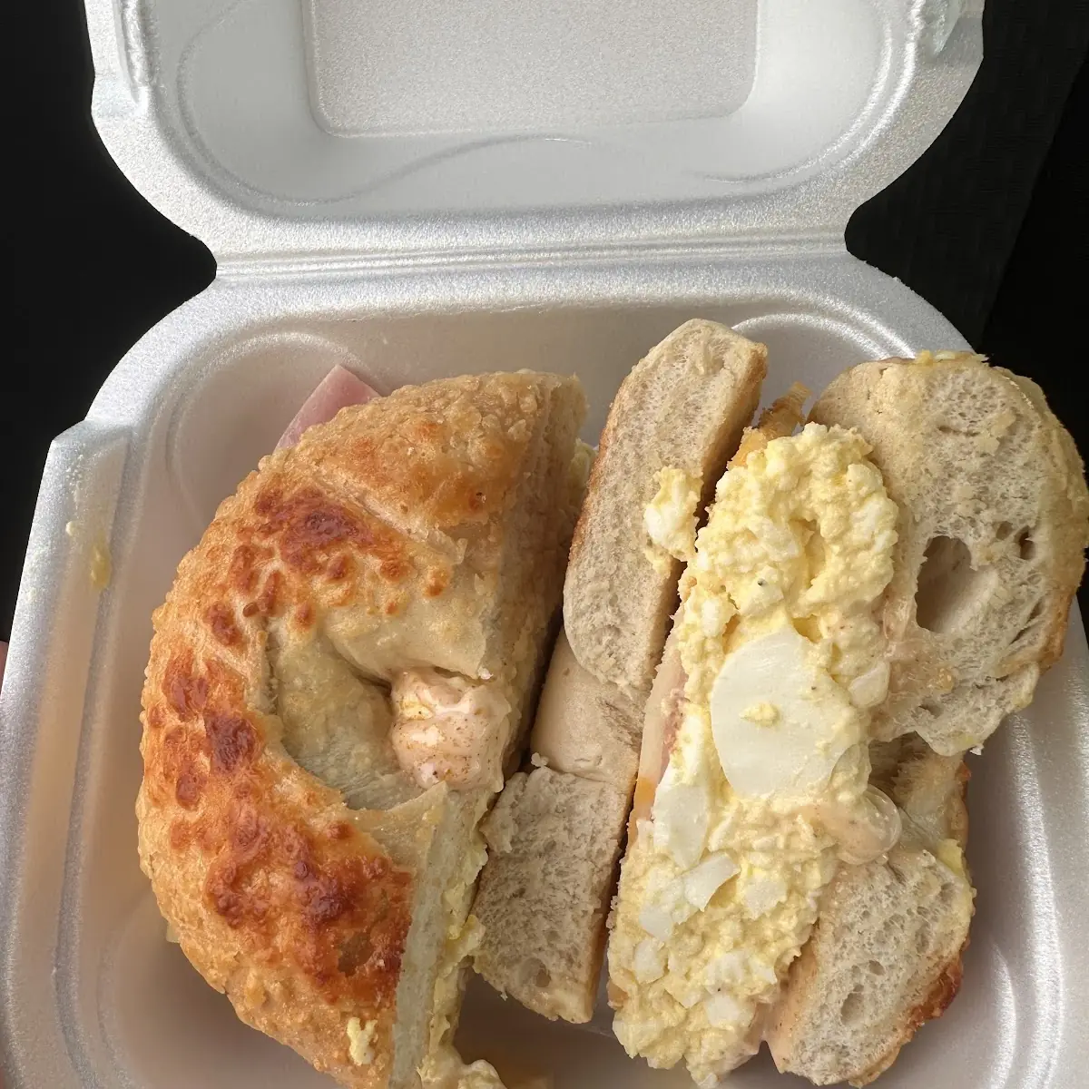 Ham Egg Cheese Bagel