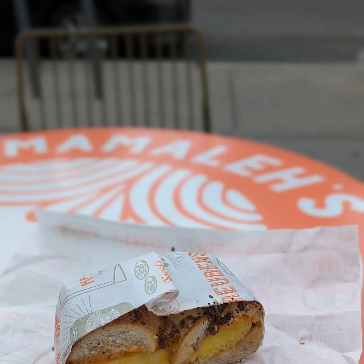 Egg & Cheese on Everything Bagel