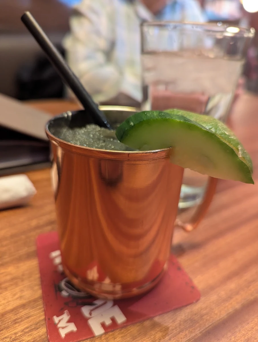 Non Alcoholic Peach Mule