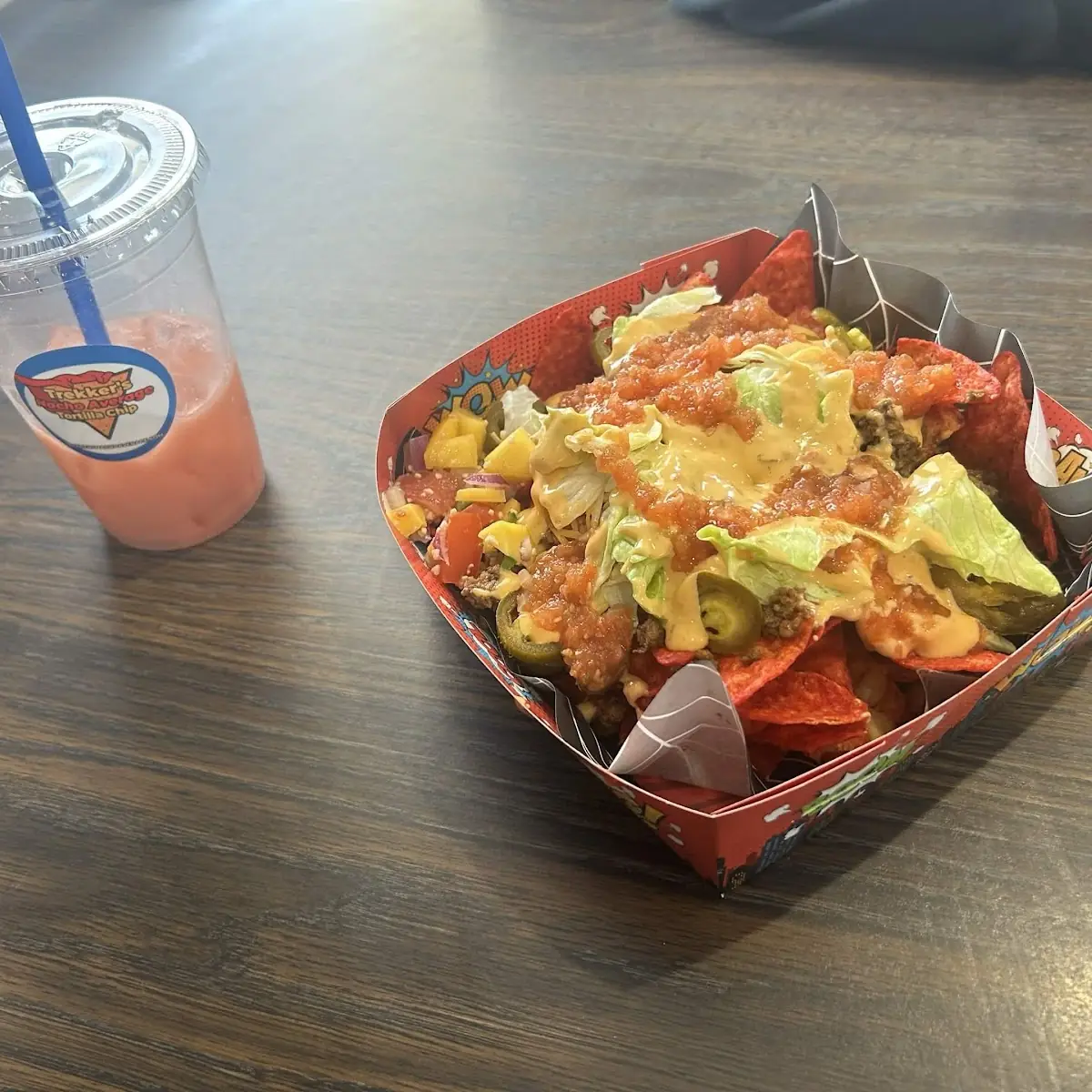 Crispy Tortilla Chips with Salsa and Sour Cream