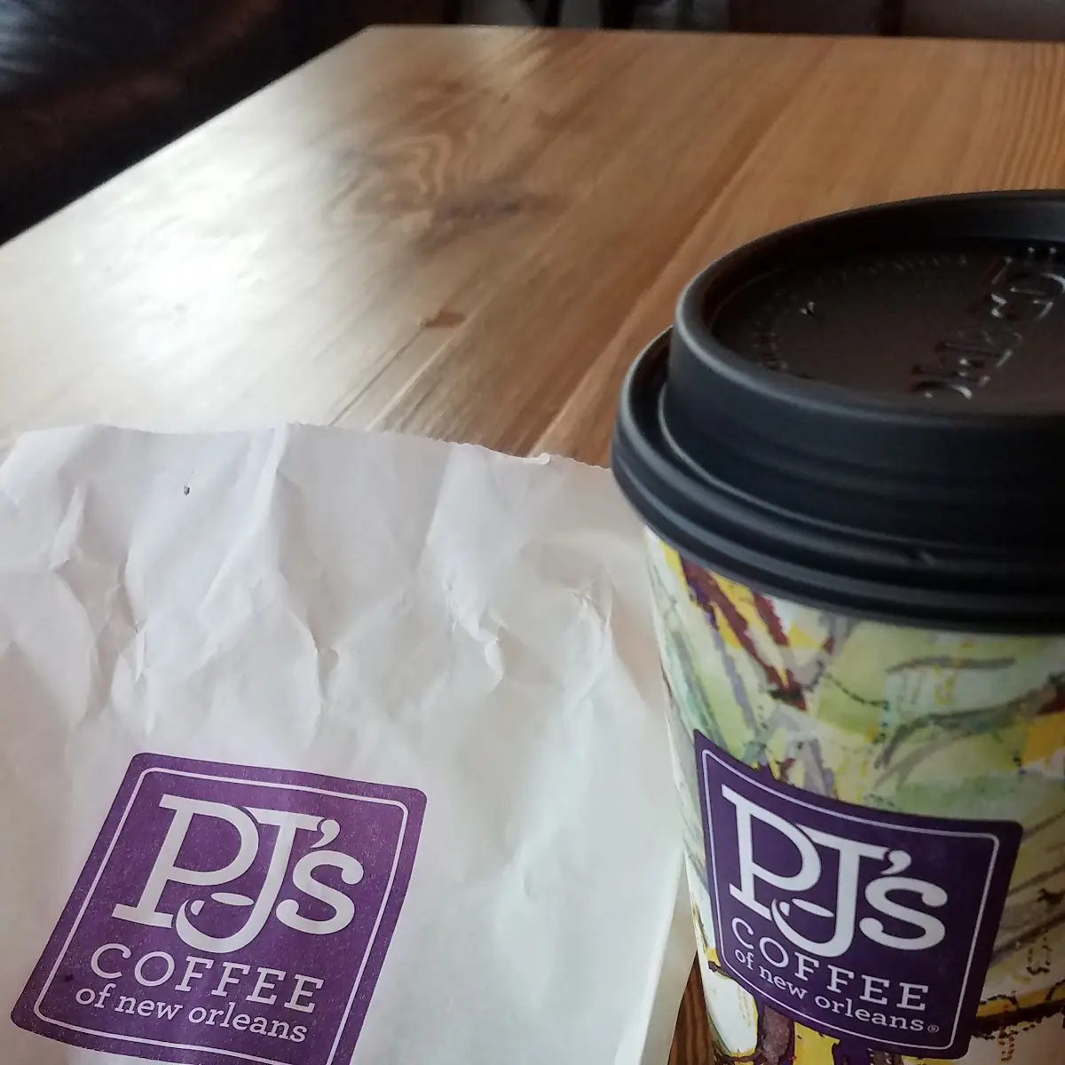 Chocolate Chip Cookie and Hot Coffee