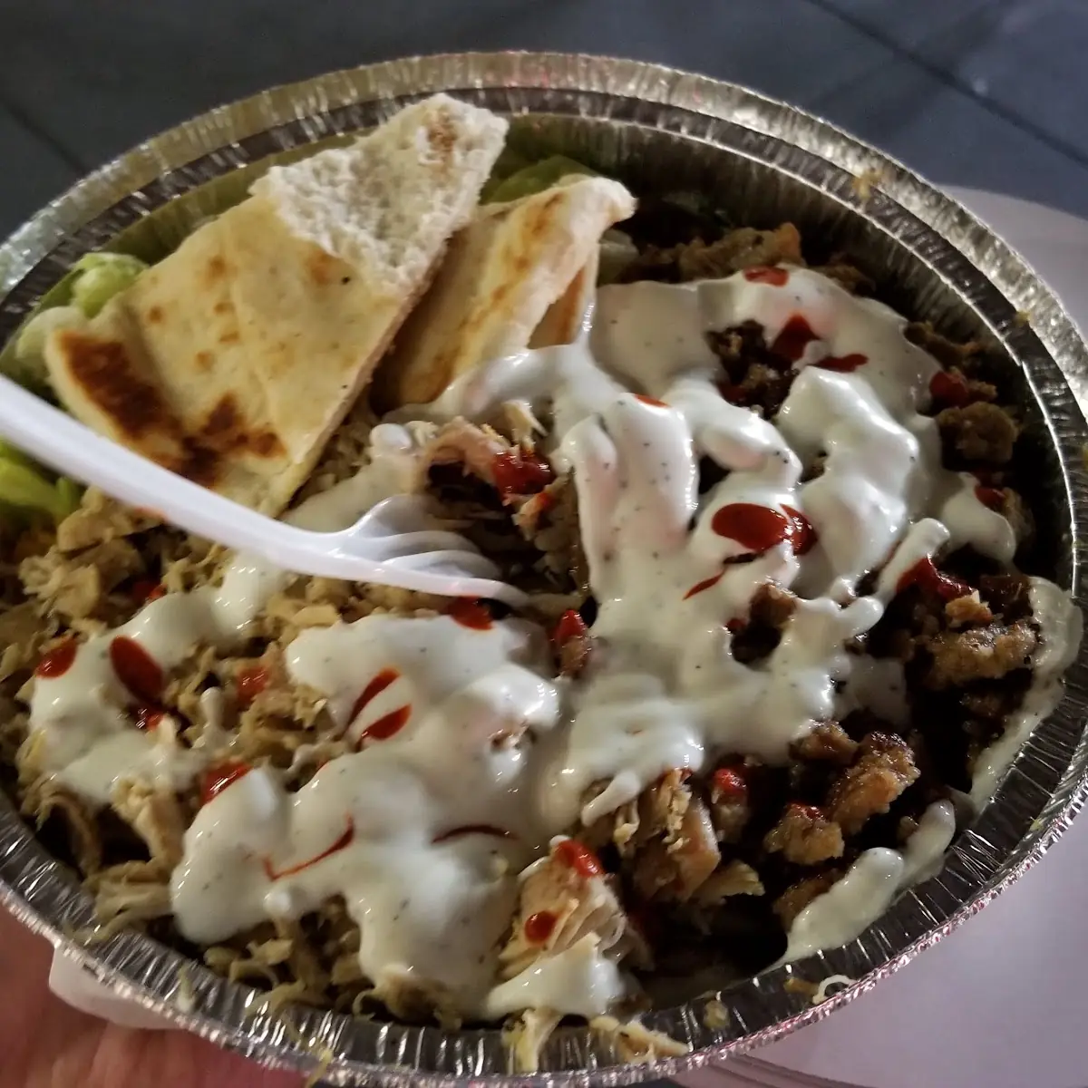 Chicken and Beef Gyro Platter Combo