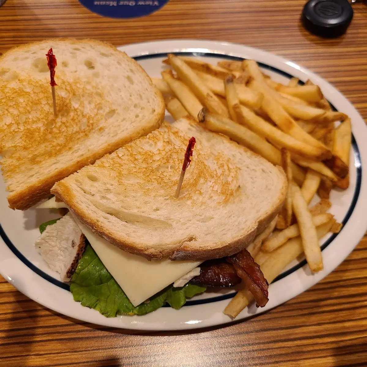 Turkey Bacon Club Sandwich