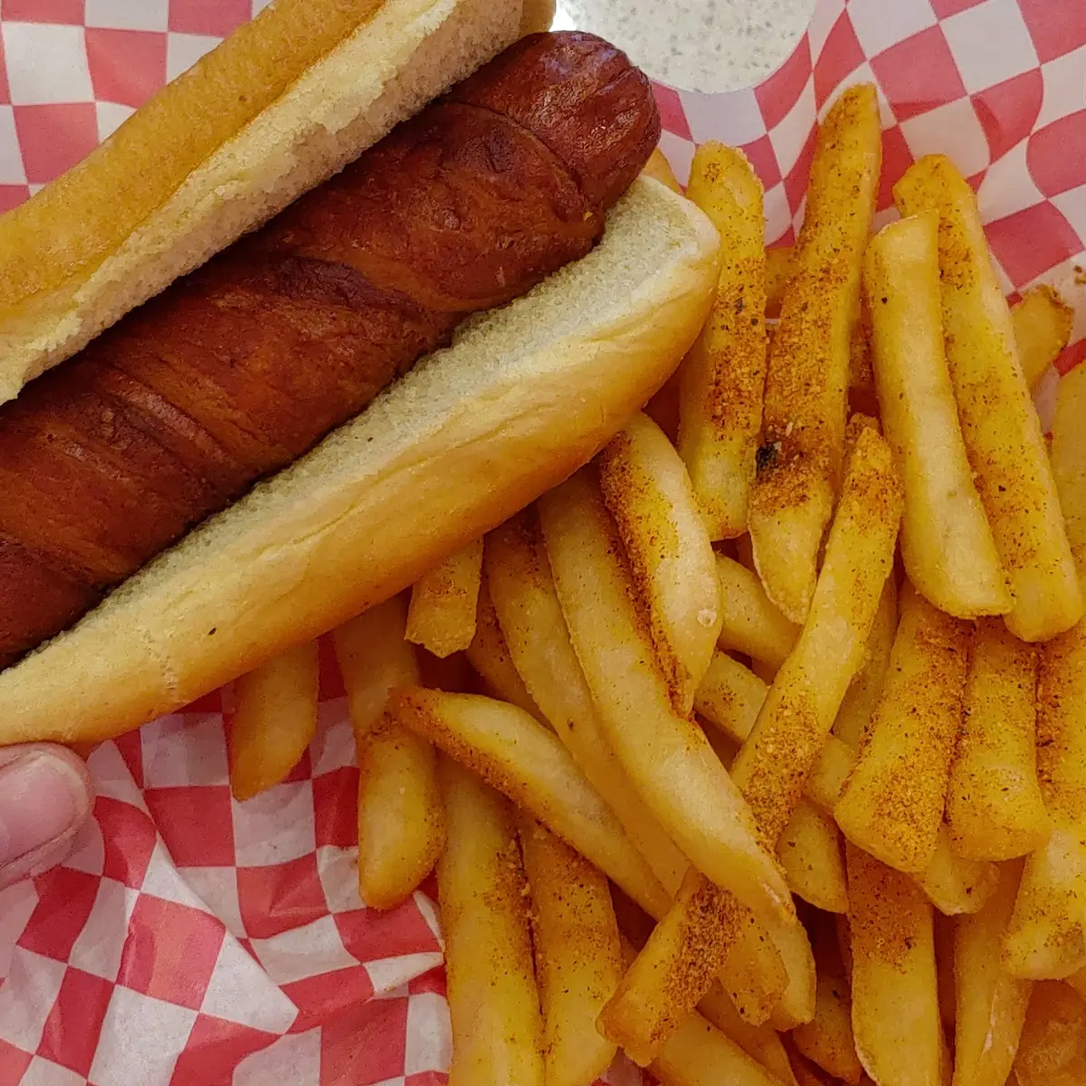 Bacon Wrapped Hot Dog