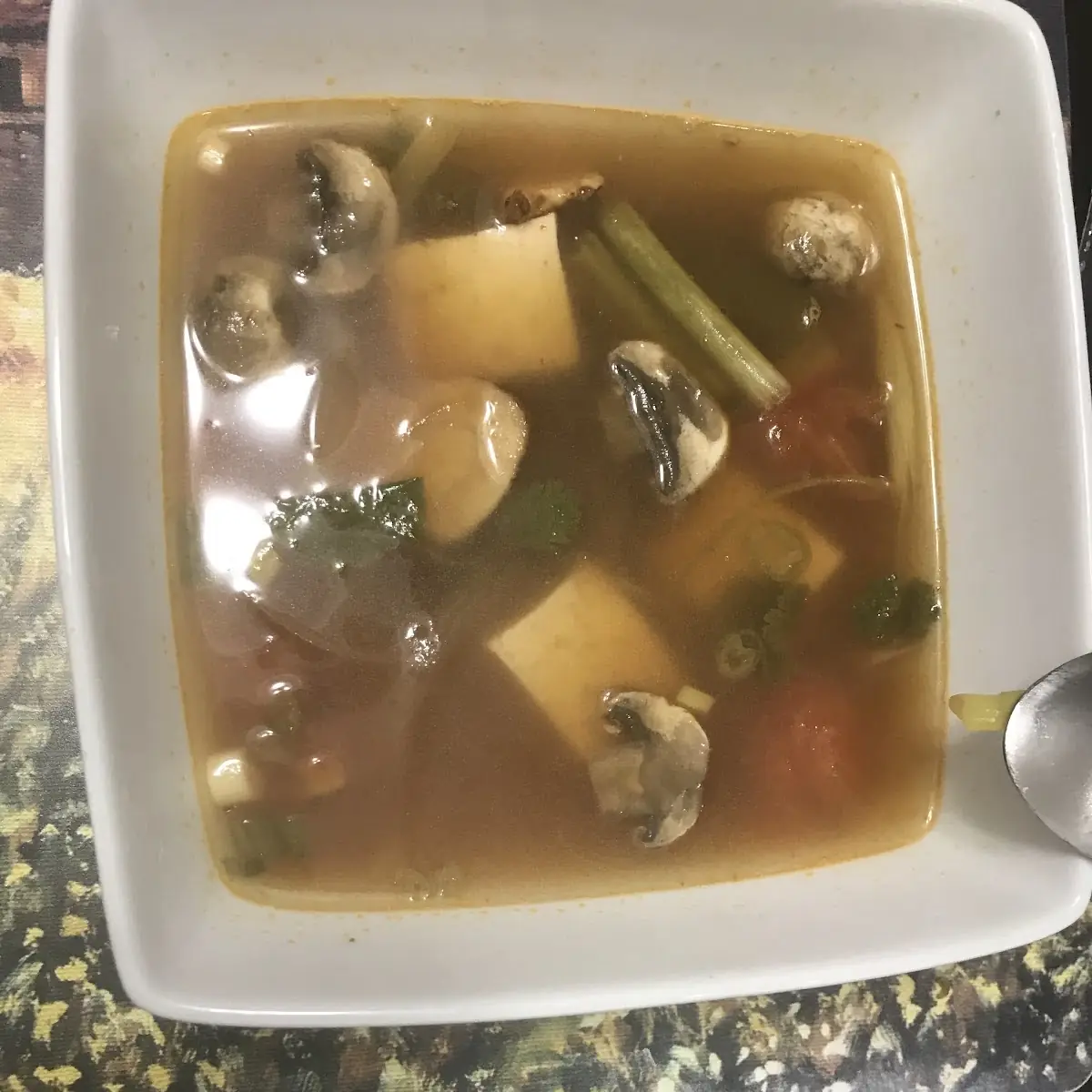 Tom Yum Soup with Tofu