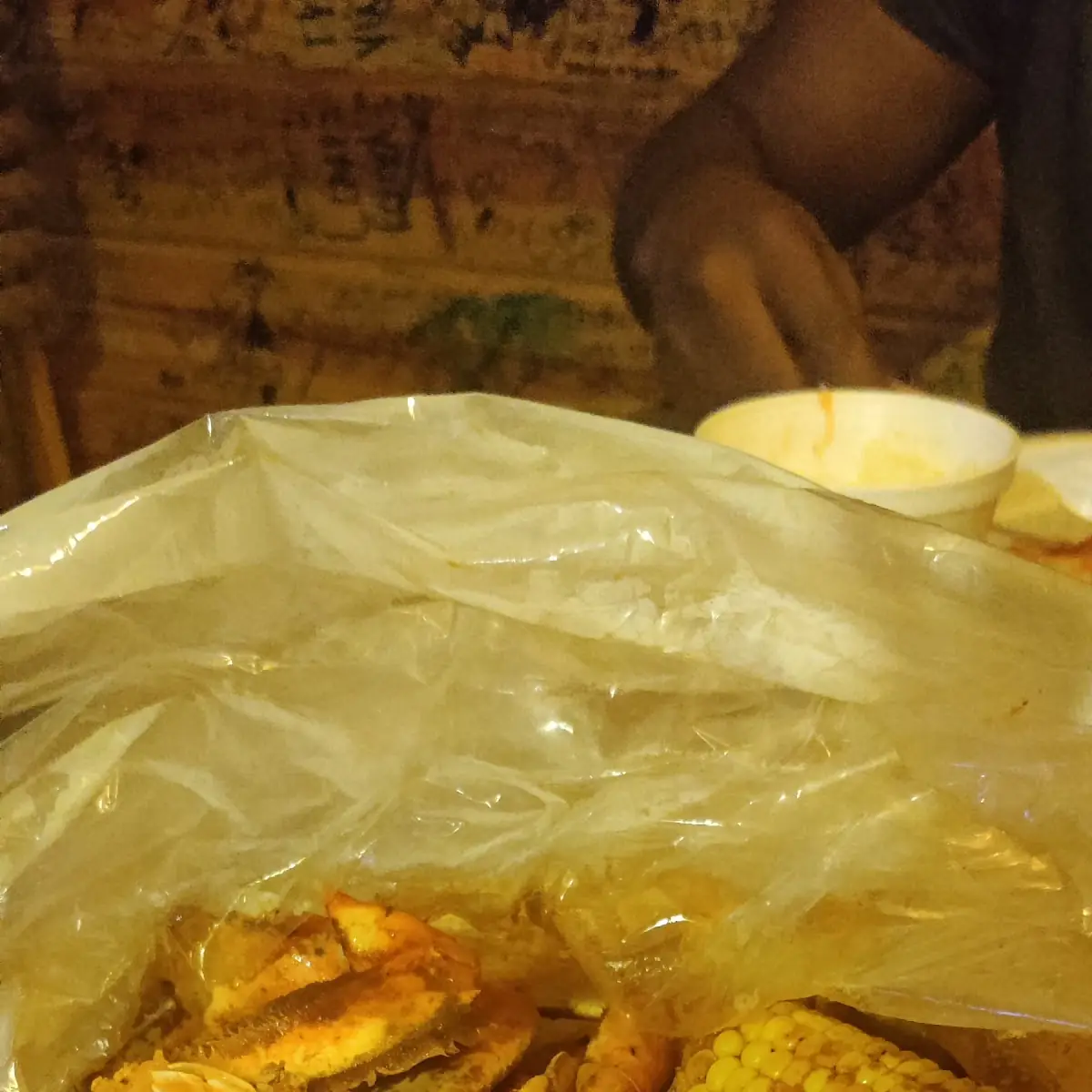 Dungeness Crab Boiled Egg Corn on the Cob Sausage