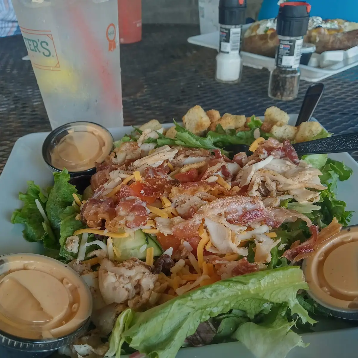 Salad and Bacon Egg and Cheese