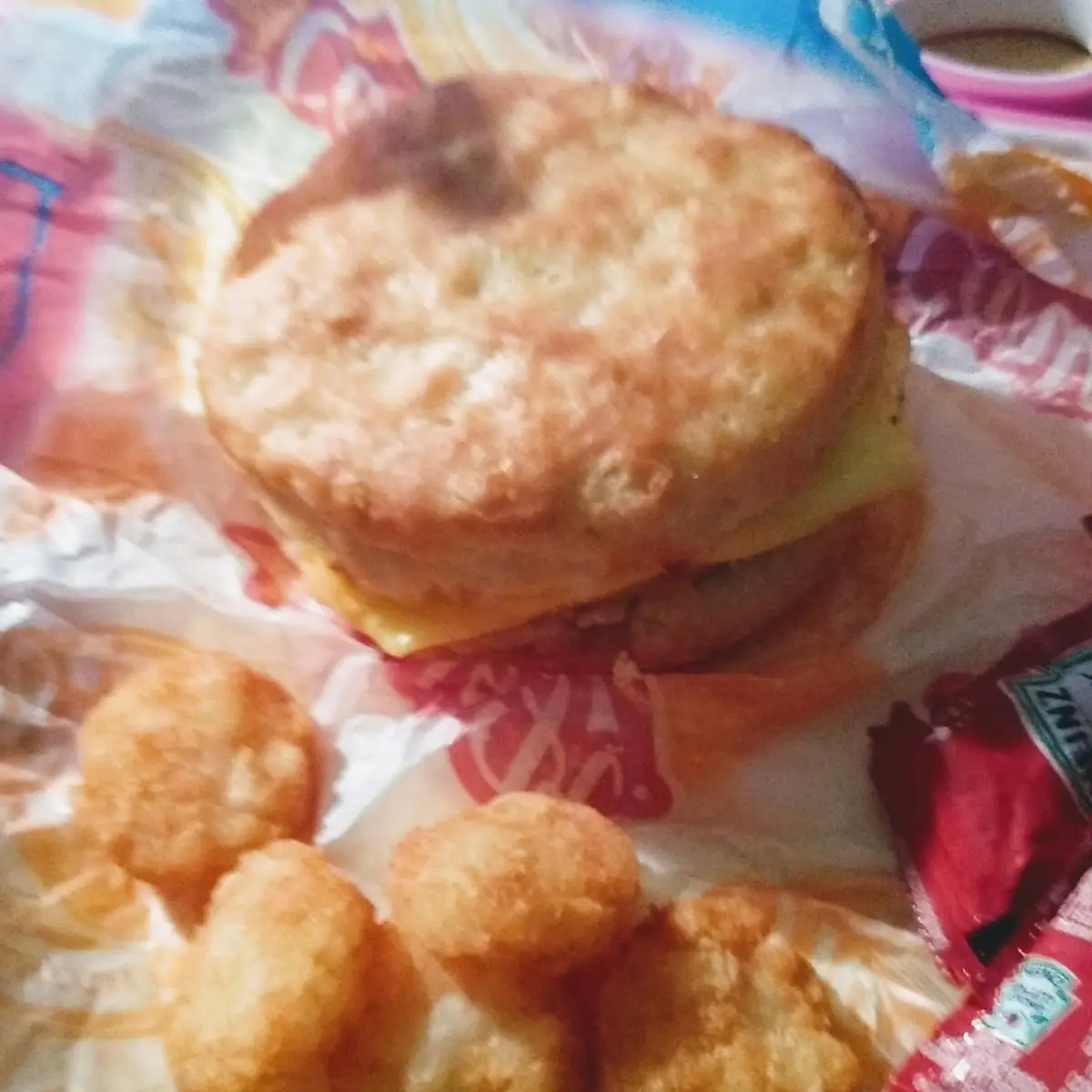 Egg & Cheese Sausage Biscuit