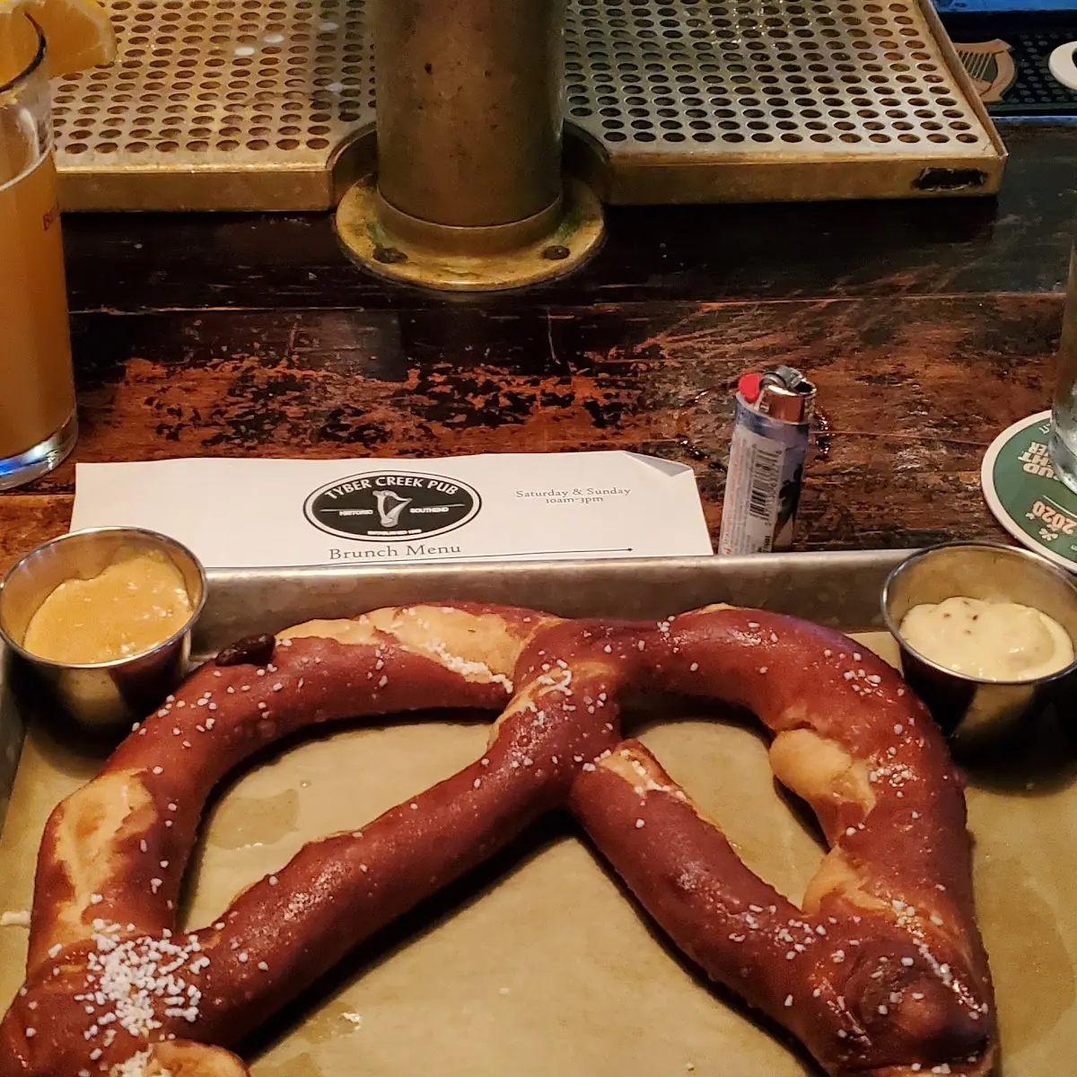 Pretzel with Beer Cheese