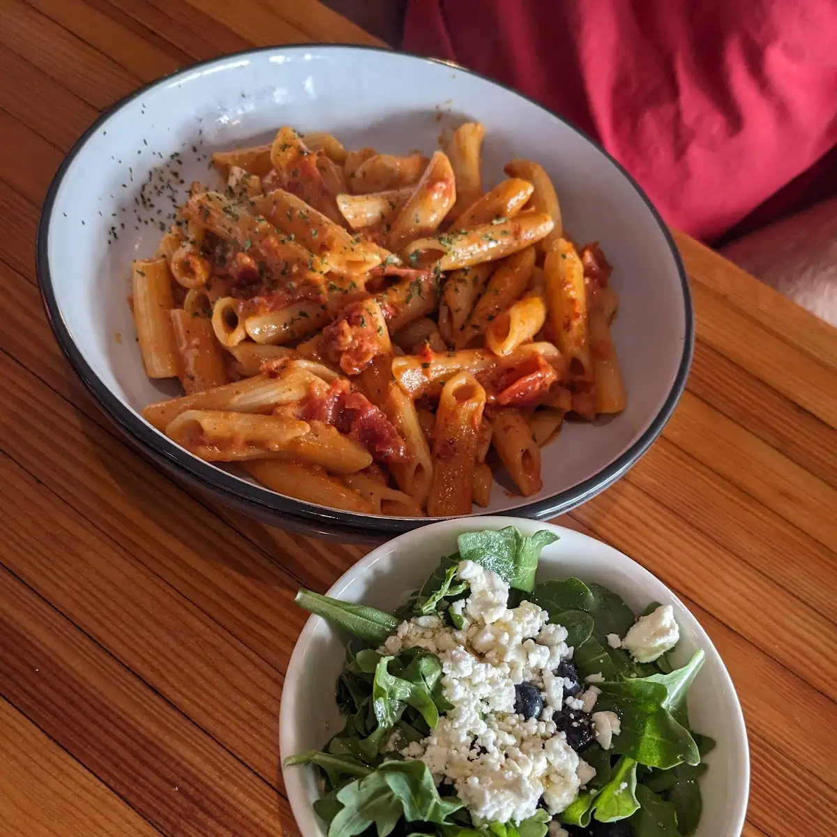 Penne & Salad